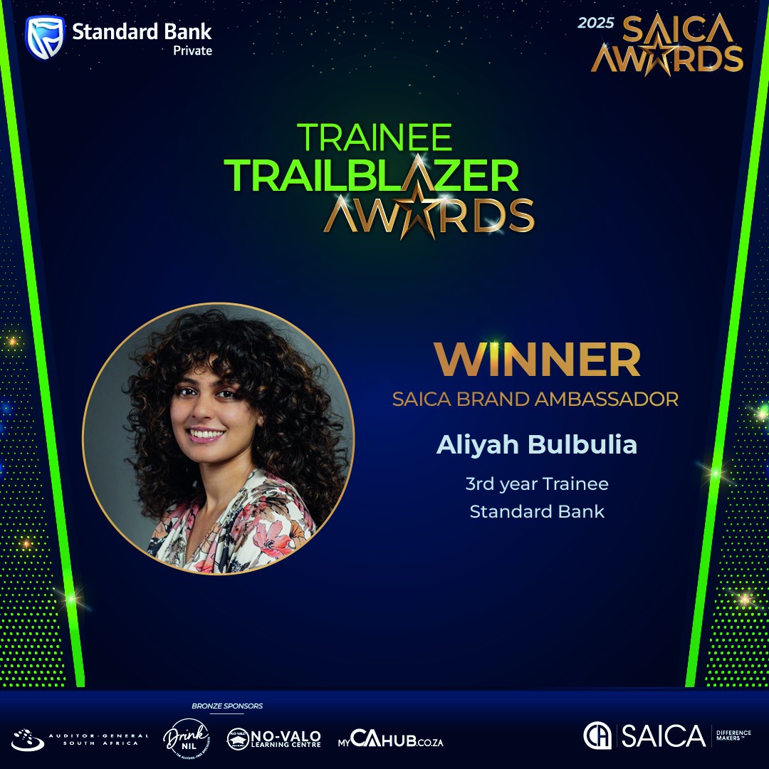 Winning the SAICA Trainee Trailblazer Brand Ambassador Award